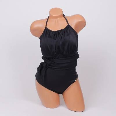 Елегантен цял бански в черен цвят - чашка В