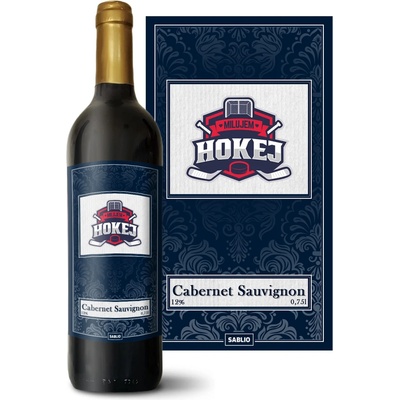 Sablio Miluju hokej Cabernet Sauvignon Červené víno 12 % 0,75 l (holá fľaša)