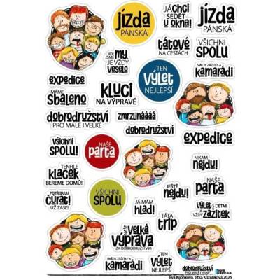 HuráPapír Samolepky A5 Pánská jízda Apalucha léto