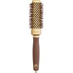 Olivia Garden Expert Blowout Straight Square Brush Gold & Brown 30 mm