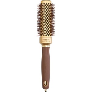 Olivia Garden Expert Blowout Straight Square Brush Gold & Brown 30 mm
