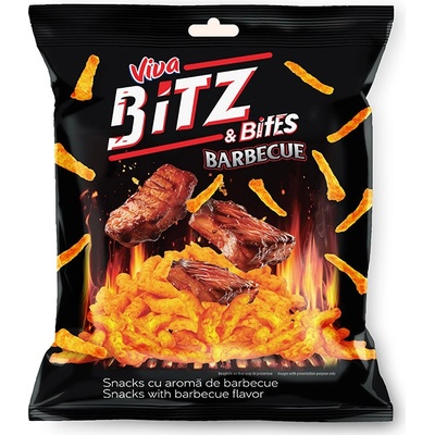 Viva Bitz&Bites kukuričný snack s príchuťou barbecue 100 g
