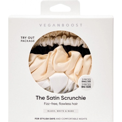 Veganboost Saténové gumičky, mix - 6 ks