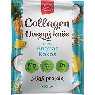 Semix Collagen ovesná kaše ananas a kokos 55 g