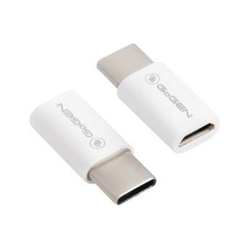 GoGEN USB-C (M) / micro USB (F) (USBCMICMF01) biela
