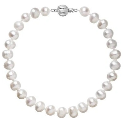 Pavona perlový náramek z říčních perel se zapínáním z bílého 14 karátového zlata 823001.1/9272B bílý