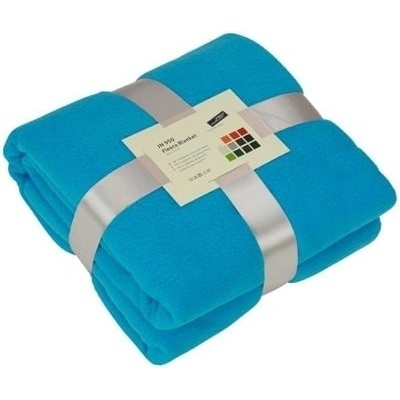 James & Nicholson fleece deka JN950 Tyrkysová 130x170