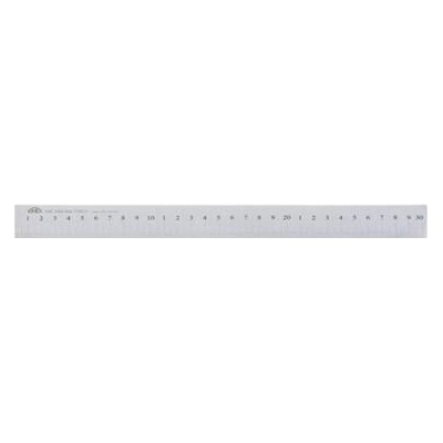 KINEX K-MET Měřítko Nerez ocel 300x25x5 mm ploché začátek v nule popis laserem DIN 866/B KI1012-07-030
