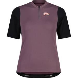 Maloja Дамска фланелка с къс ръкав за колоездене Maloja Women's ArlersteinM. Cycling jersey - Stormy Lilac Multi (156-3038-0412)