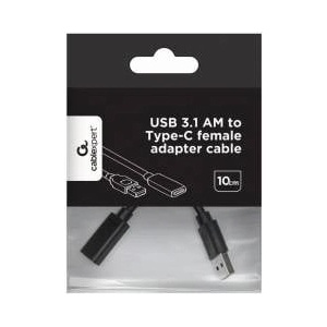 Gembird CableXpert 0.1 m - USB A - USB C - Black A-USB3-AMCF-01