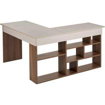 ASIR GROUP Работна маса от декор от орех 120x130 cm Vesper - Kalune Design (838NRD1111)