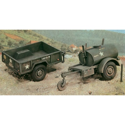 Italeri IT0229 250 gal.s Tank Trailer M101 Cargo Trailer 1:35
