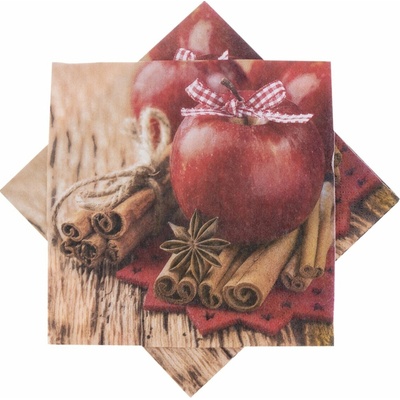 Orion Servírovací ubrousky jablíčka papír mix 33x33cm