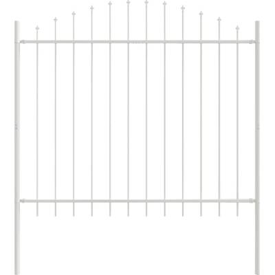 Plot zahradní s výložníkem, bílý, 1,7x1,25 m, ocel