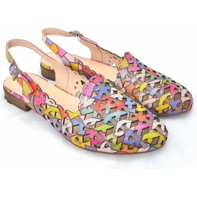 Iberius dámské baleríny s volnou patou 182-30 40 multicolor