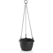 Gardenico Samozavlažovací závěsný květináč Marina antracit pr. 25 cm