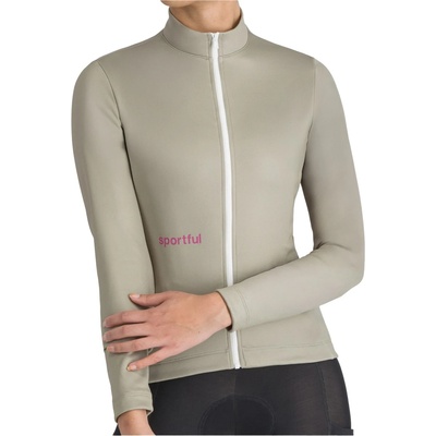 Sportful Дамска фланелка с дълъг ръкав за колоездене Sportful Women's Classic Thermal Jersey Cycling jersey - Light Green - размер XL (156-2666-0315)