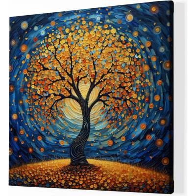 Obraz na plátně - Strom života Spirála propojení FeelHappy.cz Vyberte rozměr obrazu (šířka x výška): 40 x 40 cm