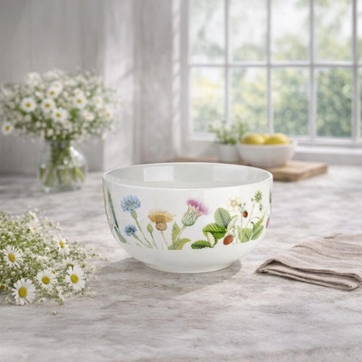 Gilde 498186 Porcelánová miska Divoké květy 13 × 6,5 cm 500 ml