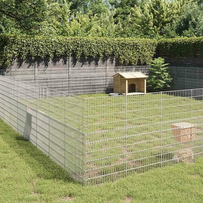 vidaXL Ohrádka pro zvířata 48 panelů 54 x 80 cm pozinkované železo