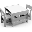 Milly Mally dětská sada stolečku a židliček Sven grey