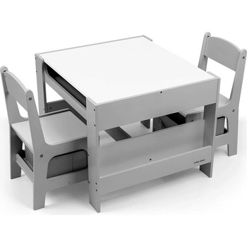 Milly Mally dětská sada stolečku a židliček Sven grey