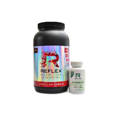 Reflex nutrition Micellar Casein 909 g + vitamin D3 100 kapslí - čokoláda