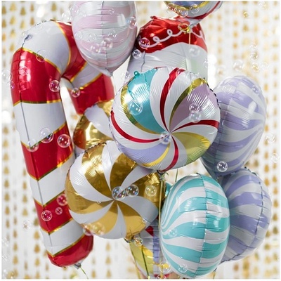Party Deco FB20M 000 Fóliový balón Cukrík 35cm