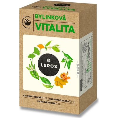 Leros Bylinková vitalita porcovaný čaj 20 x 2 g