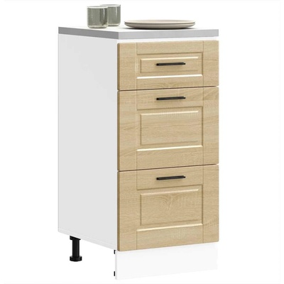 vidaXL Кухненски шкаф Porto, дъб сонома, инженерно дърво (854223)