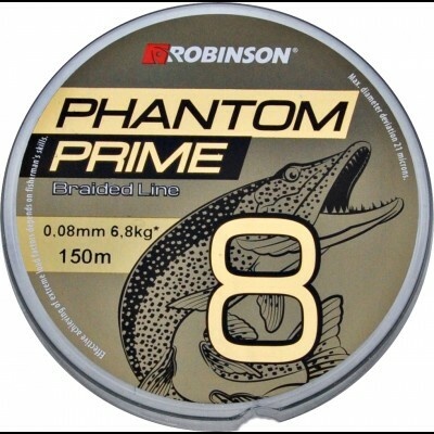 Robinson Pletená tkanina Phantom Prime X8 0,12 mm, 150 m, tmavozelená