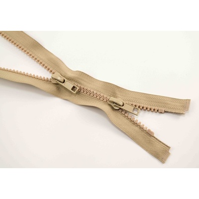 Protipohyb kostený zips - dĺžka (65 - 150 cm) - rôzne farby 65 cm Svetlo béžová