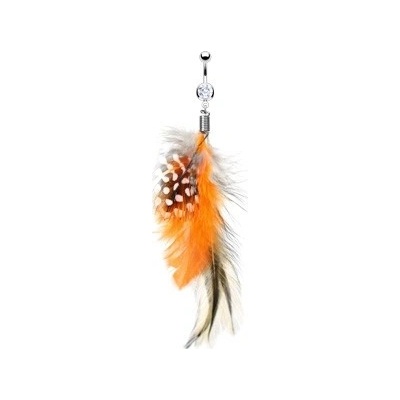 Šperky4U piercing do pupíku peříčko WP01271
