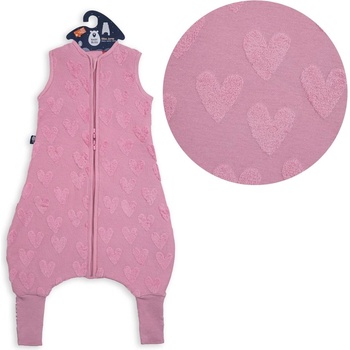 BabyBliss - BlissJump: Спален чувал с крачета от органичен памук - 1.0 тог за температура 21-23°C - "Follow your Heart (BLISS-JMP-0015)