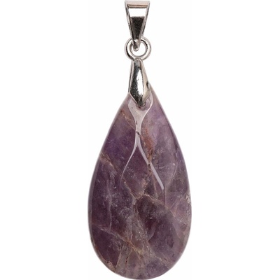 Nefertitis Ametyst přívěsek Kapka broušená NF37811