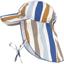 Lässig splash Sun Protection Flap Hat waves blue/nature