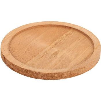 Кръгла подложка за чаша от естествена дървесина