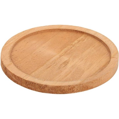 Кръгла подложка за чаша от естествена дървесина