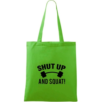 Shut up and squat Taška bavlnená 42 x 38 cm Apple Green