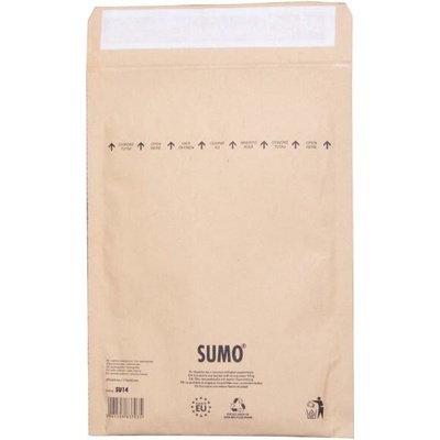 Bublinkové obálky recyklované SUMO 19,5x26,5cm hnedé