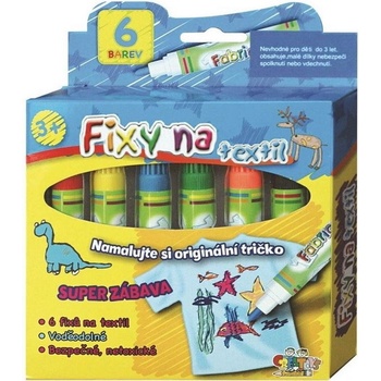 Creatoys Fixy na textil 6 barev