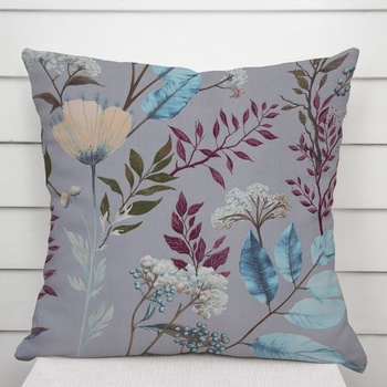 Biante bavlna Sandra SA-621 Jesenné vetvičky na modrosivom 30 x 50 cm