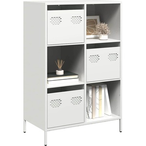 vidaXL Висок шкаф, бял, 68x39x103, 5 см, стомана (851411)