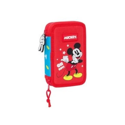 Mickey Mouse Clubhouse Двоен Несесер Mickey Mouse Clubhouse Fantastic Син Червен 12.5 x 19.5 x 4 cm (28 Части)
