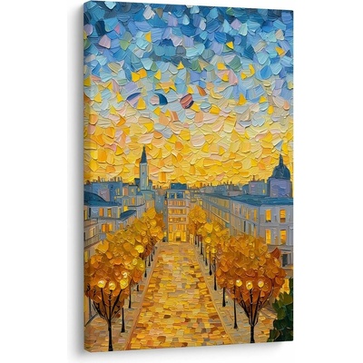 Obraz večerní město v záři - 40x60
