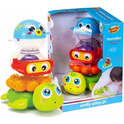 Smily Play Veselá pyramidka do koupele - Zvířátka