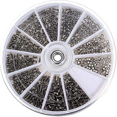 Sada skrutiek a matiek mini M1až M1.6 vhodná na okuliare