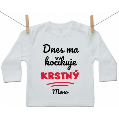Boodyy Tričko s dlhým rukávom Dnes ma kočíkuje krstný