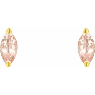 Eppi Minimalistické strieborné náušnice s morganitmi Sistine E43654