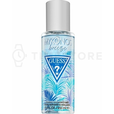 Guess Mykonos Breeze parfémovaný telový sprej s trblietkami 250 ml